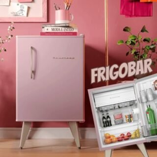 Frigobar Brastemp Retrô 76 Litros Rose Quartz – BRA08HO 110V