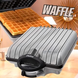 Waffle Maker Philco PWM03 4 Waffles Chapa Antiaderente 127V