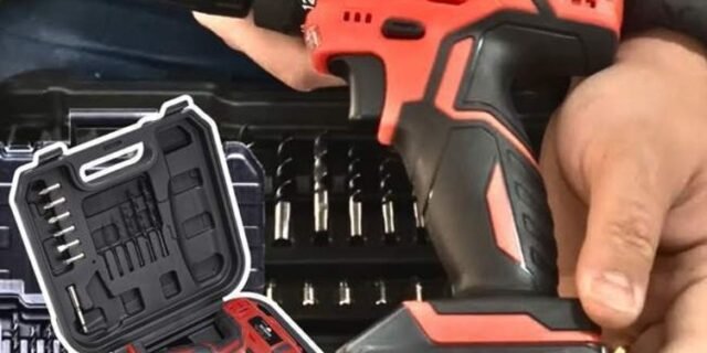 Worker Parafusadeira E Furadeira A Bateria Li-Ion 12V PFW 012 Sem Fio com Carregador Bivolt e Maleta com Kit De 13 Acessórios