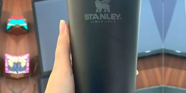 Copo térmico de cerveja com tampa Stanley|473ml