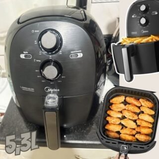 Fritadeira Elétrica Air Fryer Midea Sem Óleo 5,3 Litros 127V