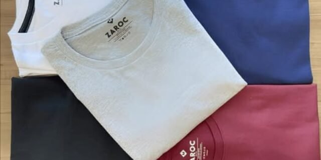 Kit 5 Camisetas Masculinas Slim Fit Básicas Algodão Premium