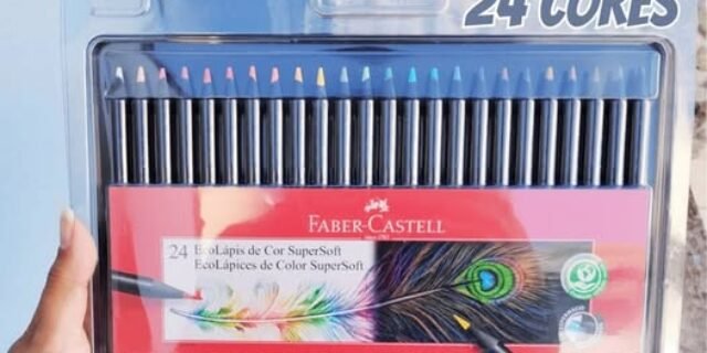Lápis de Cor, Faber-Castell, EcoLápis Supersoft, 24 Cores
