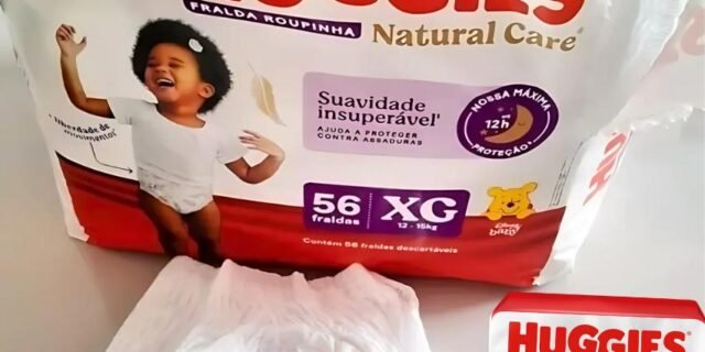 Huggies Fralda Premium Roupinha Natural Care XG 56 Un ou XXG 52 Un