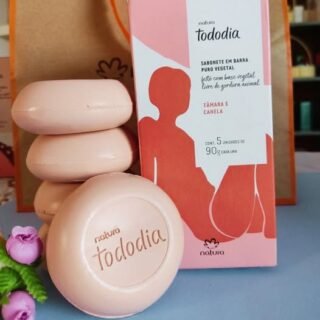 Sabonete em Barra Puro Vegetal Tododia Tâmara e Canela 5 un de 90g cada
