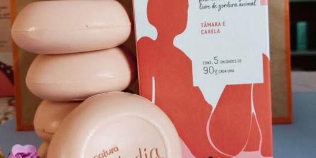 Sabonete em Barra Puro Vegetal Tododia Tâmara e Canela 5 un de 90g cada