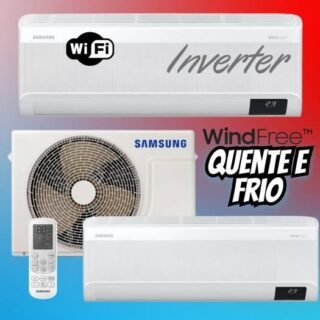 Ar Condicionado Split Inverter Windfree Connect Samsung 12000 Btus Quente/frio 220V