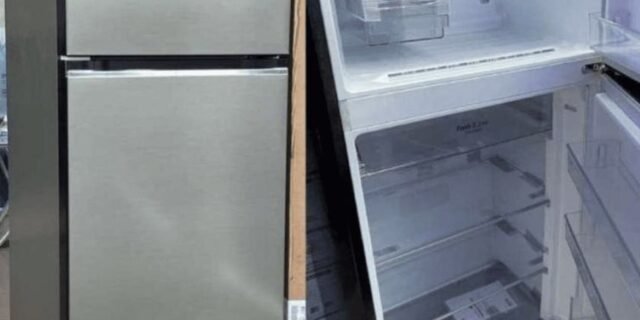 Geladeira/Refrigerador LG Frost Free Duplex Prata – 395L Top Freezer