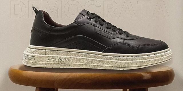 Sapatenis Casual Couro Legitimo Democrata Jake Masculino