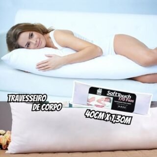 Travesseiro De Corpo 40cm X 1,30m Soft Touch