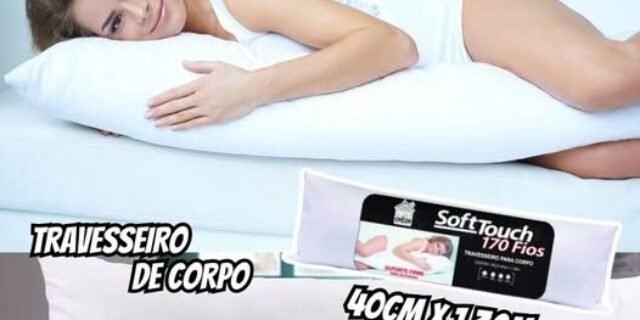 Travesseiro De Corpo 40cm X 1,30m Soft Touch