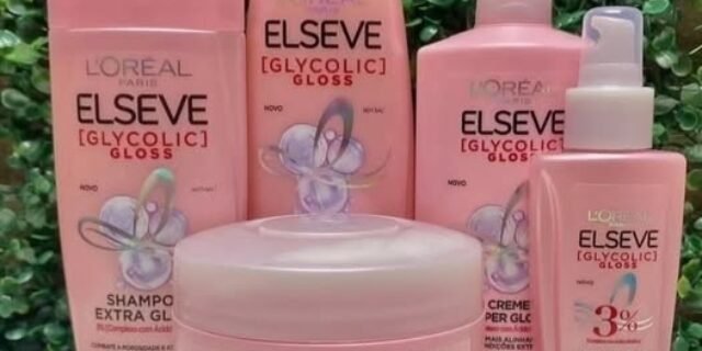 Kit Glycolic Gloss Shampoo+Condicionador+Acidificante+Creme de Tratamento+Sérum