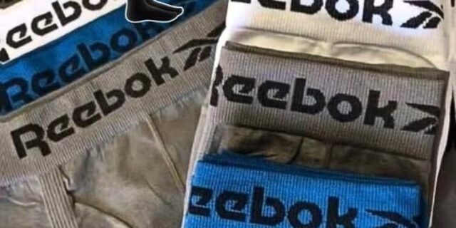 Kit 10 Cueca Boxer Reebok Sem Costura Box + 2 Meias Sandrini