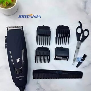 Máquina de Cortar Cabelo Britânia BCR03 18W com 9 acessórios