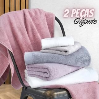 Buddemeyer Jogo de Toalhas Dual Air Gigante Branco 2 peças