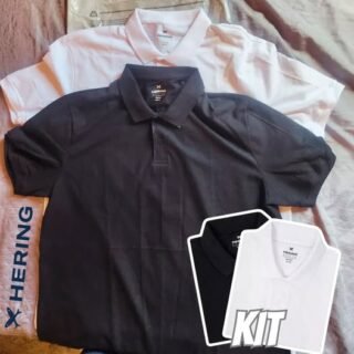 Kit 2 Camisas Polo Masculinas Básicas Hering