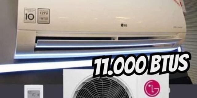 Ar Condicionado Split Hw Inverter R-32 LG Dual Inverter Compact 11000 Btus Frio 220V