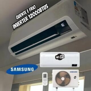 Ar-condicionado Split Samsung Inverter Windfree Connect Ai 12.000 Btus Quente E Frio Sem Vento