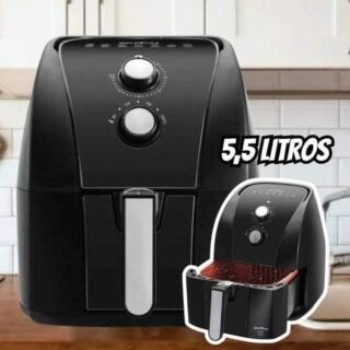 Fritadeira Elétrica sem Óleo/Air Fryer Britânia Redestone BFR50 Preta com Timer 5,2L