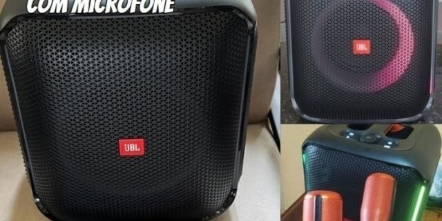 Caixa de Som JBL Partybox Encore com 2 Microfones Digitais – 100W
