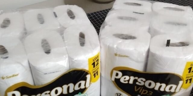 Personal Papel Higiênico Vip Folha Tripla Com 12 Rolos De 20M