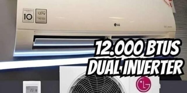 Ar-condicionado Split Hi-Wall LG Dual Inverter Compact +AI 12.000 BTUs Frio Compact