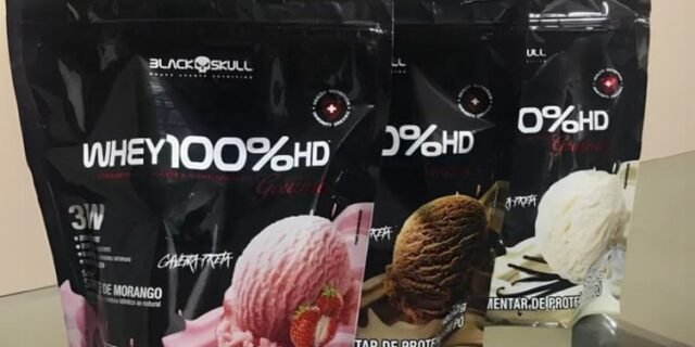 Combo Whey Protein 100% Hd Gourmet Refil 3 Sabores 450g Cada – Black Skull