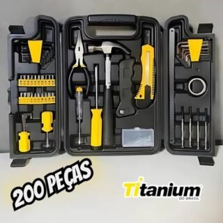 Kit Ferramentas Titanium 200 Peças Heavy Duty