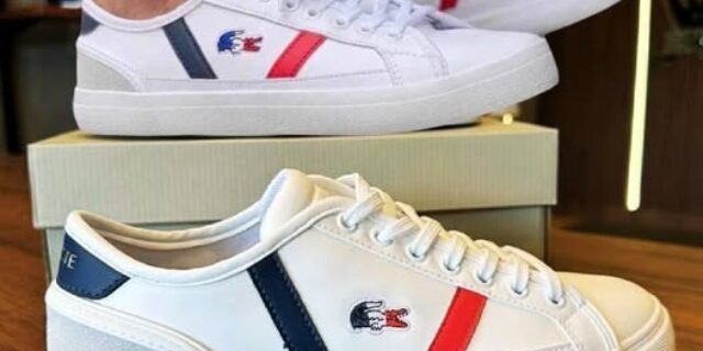 Tênis De Tecido Masculino Lacoste Sideline Tricolor