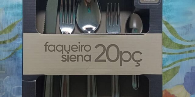 Faqueiro De Aço Inox Siena 20 Peças Brinox