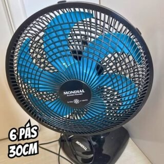 Ventilador de Mesa Mondial 110V, 30cm, 6 pás, Super Power