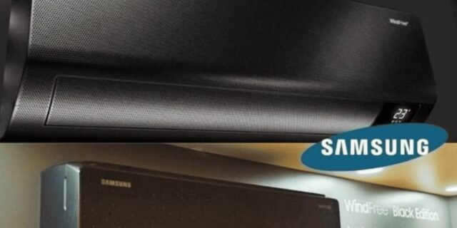 Ar-condicionado Split Inverter Samsung WindFree Black Edition Sem Vento 12.000 BTUs Quente e Frio 220V