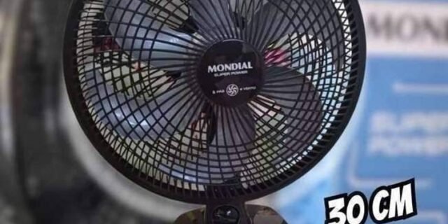 Ventilador De Mesa Mondial 30cm, 6 Pás, Super Power – Vsp-30-b