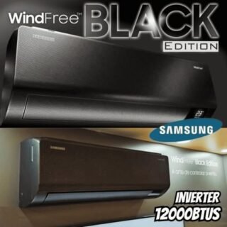 Ar-condicionado Split Inverter Samsung WindFree Black Edition Sem Vento 18.000 BTUs Frio