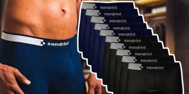 Kit 10 Cuecas Boxer Poliamida Night Sandrini Adulto Confortável Casual Original