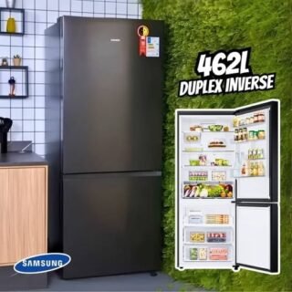 Geladeira Duplex Inverse Evolution SmartThings Samsung RB50 Black Inox 462L