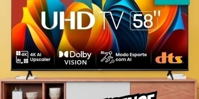 Hisense Smart TV UHD 4K 58 Polegadas 58A6K
