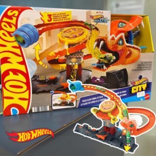 Hot Wheels City, Pista Ataque de Cobra vs Pizzaria e 1 Carrinho