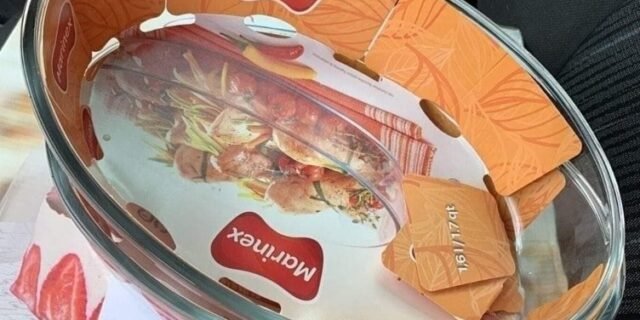 Assadeira de Vidro Oval Marinex