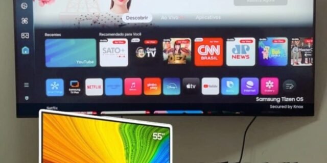 Samsung Smart Tv 55 Polegadas Qled 4k, Gaming Hub, Airslim QN55Q70DAGXZD