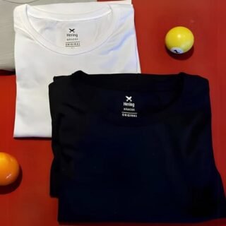 Kit Com 2 Camisetas Masculinas Básicas Hering