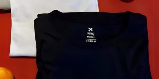 Kit Com 2 Camisetas Masculinas Básicas Hering