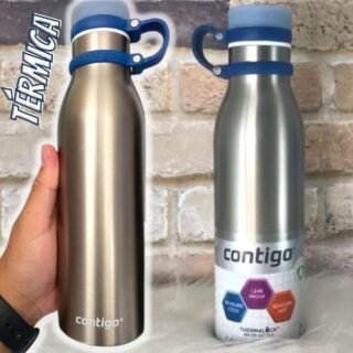 Garrafa Térmica Inox Parede Dupla Matterhorn, Contigo, Azul, 591ML