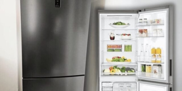 Geladeira/Refrigerador LG Frost Free Smart Inverse – Prata 451L Inox Look