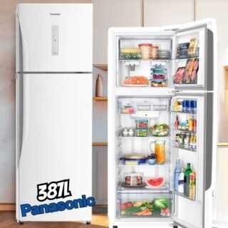 Geladeira/Refrigerador Panasonic Frost Free Duplex – Branca 387L Top Freezer NR-BT41PD1WA
