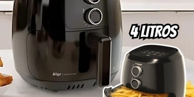 Fritadeira Elétrica Sem Óleo WAP Air Fryer 4L 1500W 110V