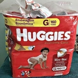 Huggies, Fralda Supreme Care, G, 160 fraldas
