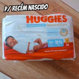 Huggies Fralda Premium Natural Care RN 34 Un