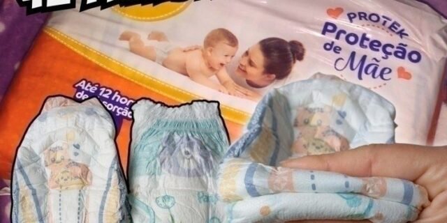 Fralda Pom Pom Protek Proteção de Mãe Mega G 42 Unidades