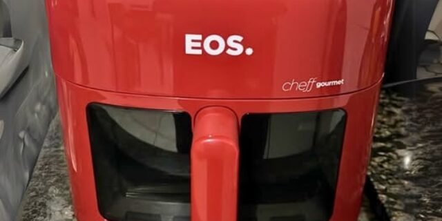 Fritadeira Sem Óleo Air Fryer Eos Chef Gourmet 6.2 Litros Compacta Digital Vermelho Eaf60v 110v